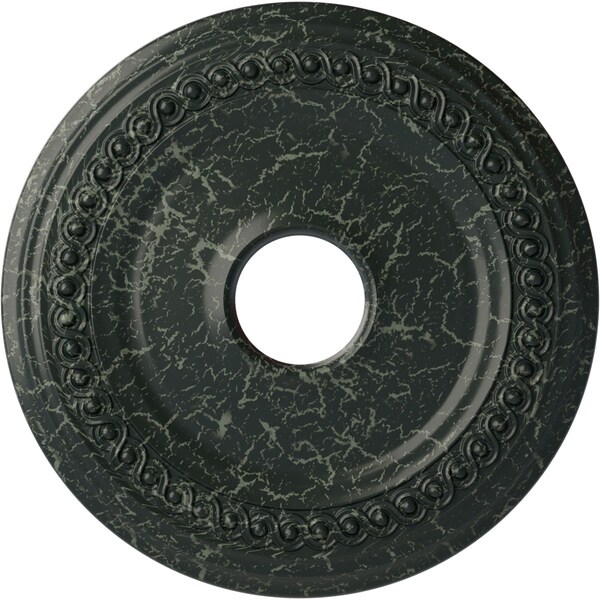 Ekena Millwork Classic Ceiling Medallion (Canopies up to 12 3/4"), 18 5/8"OD 4"ID x 1 1/8"P, Painted Turtle Crackle CM19CLPTC - main